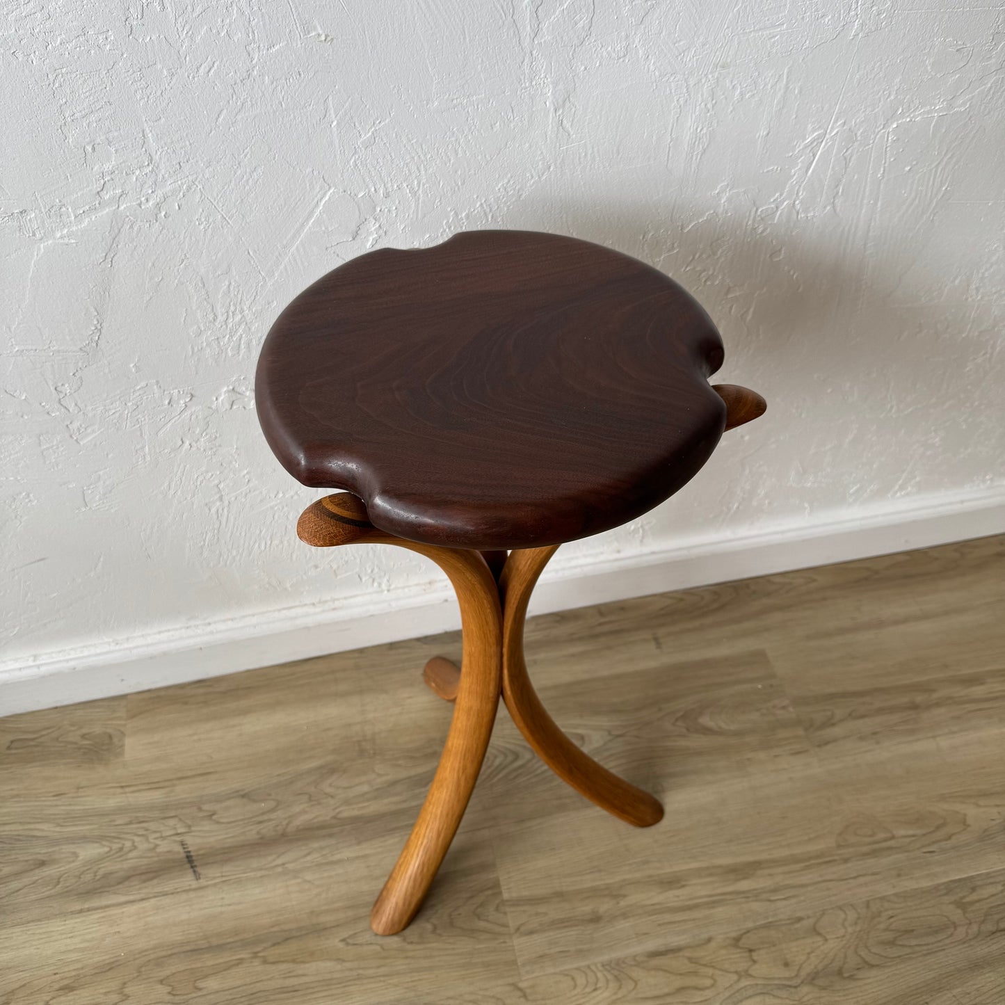 James Nason Oregon Black Walnut + Oak Counter Stool or Pedestal