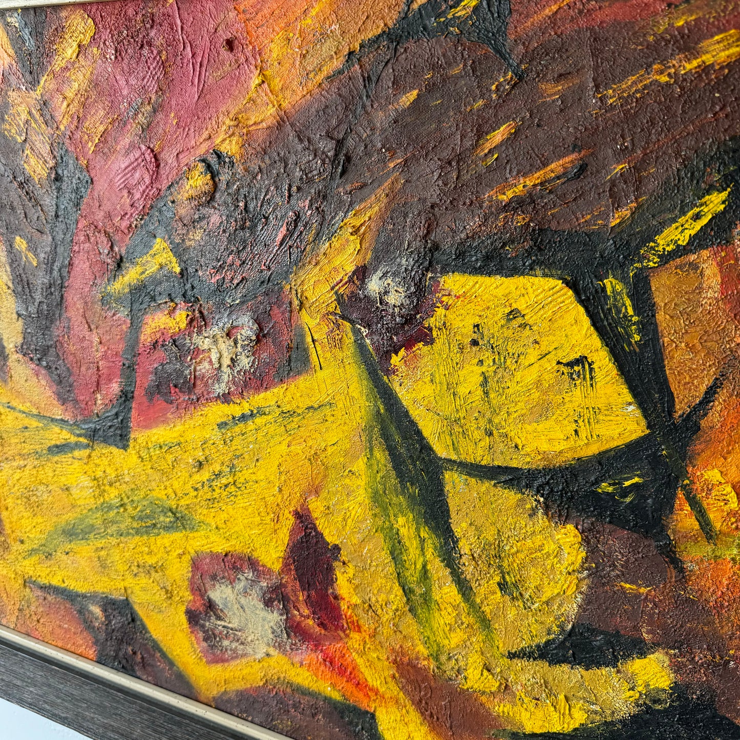 1950’s Figurative Abstract Oil Painting