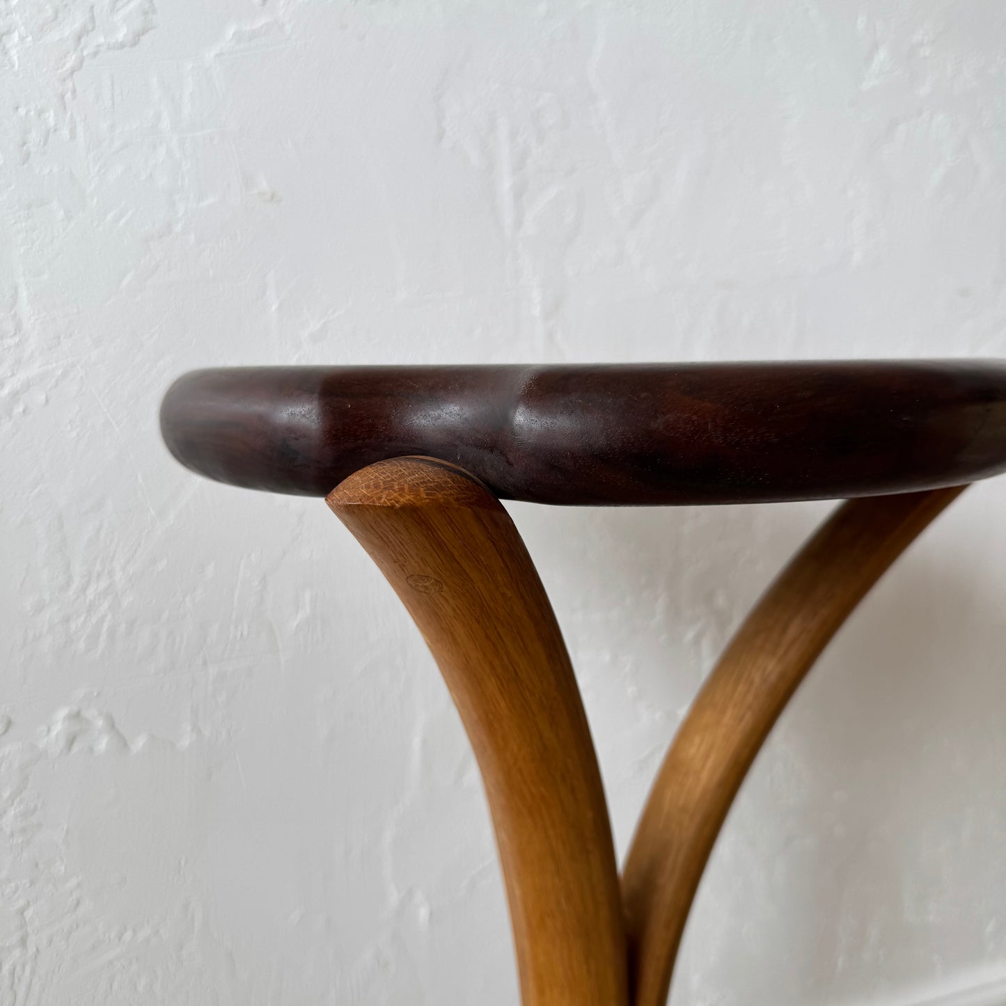 James Nason Oregon Black Walnut + Oak Counter Stool or Pedestal