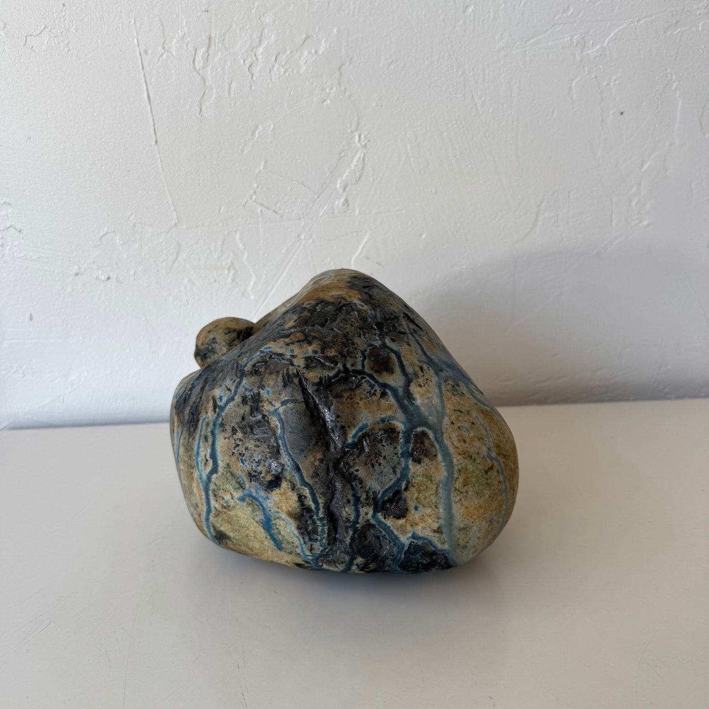 Mary Hindman Ceramic Stacked Rock Sculpture