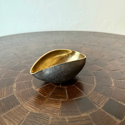 Pinched Bronze Bowl