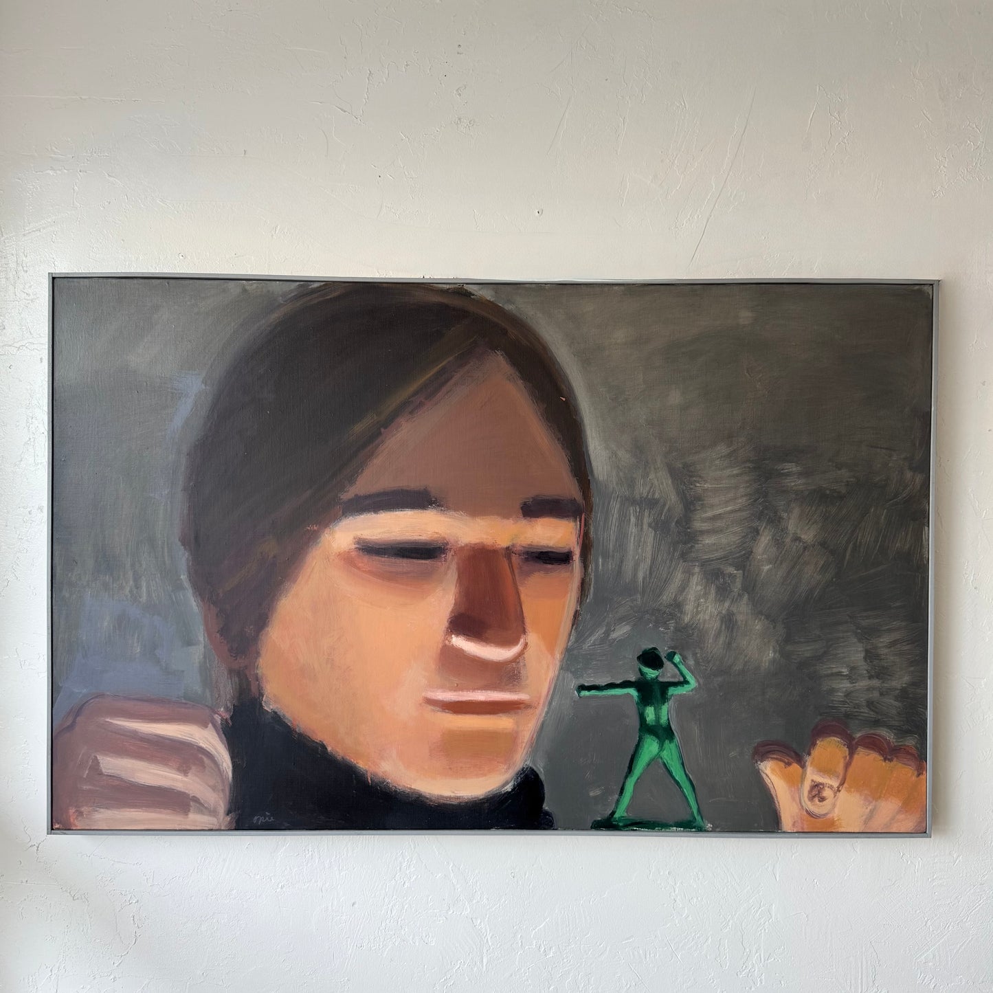 John Opie Expressive Acrylic Portrait Painting