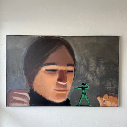 John Opie Expressive Acrylic Portrait Painting