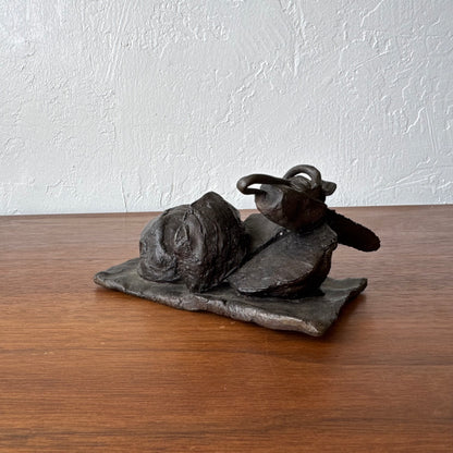 Susan Opie Self Portrait Bronze Sculpture