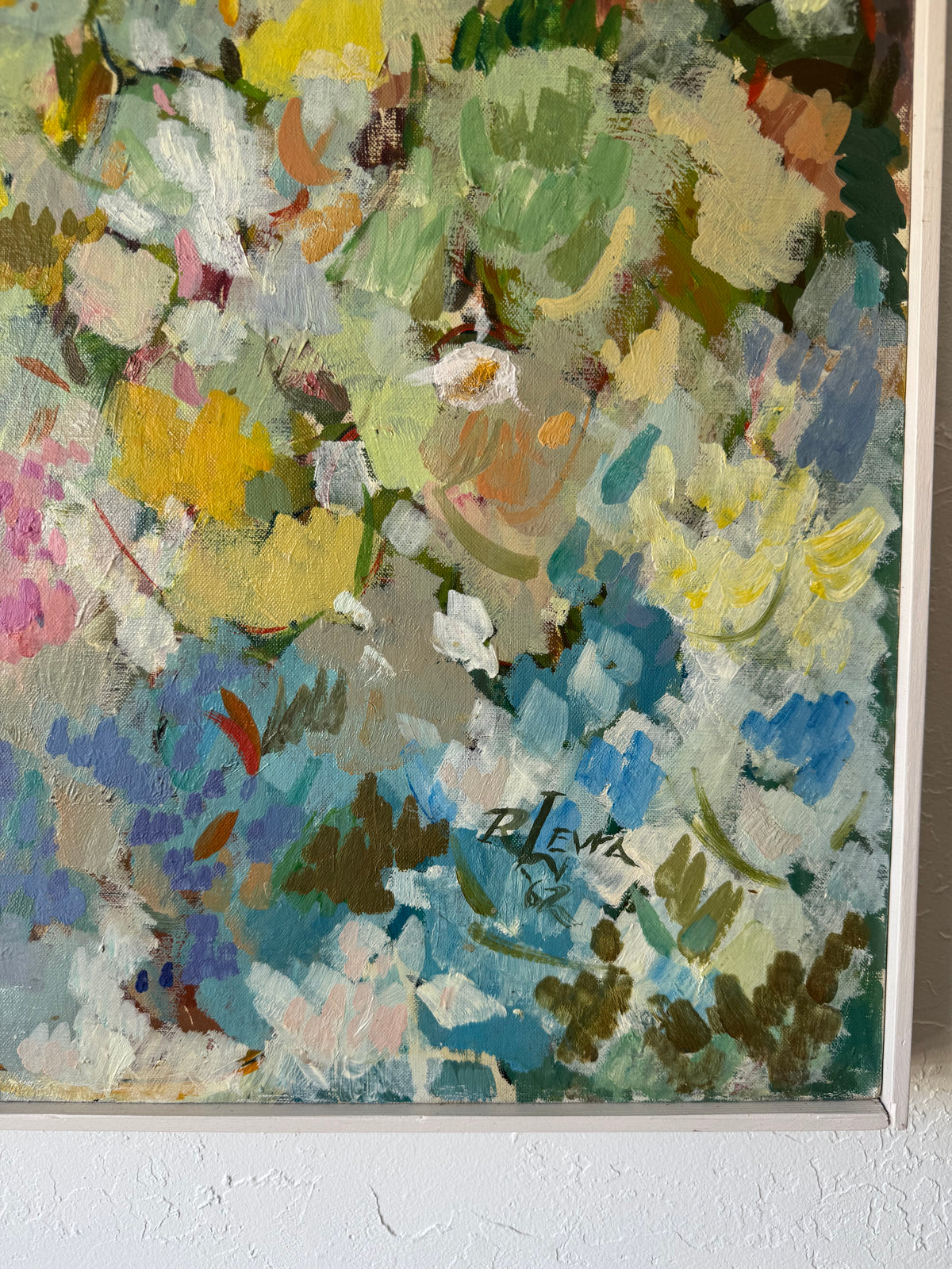 Ray Levra Abstract Colorfield Oil Painting