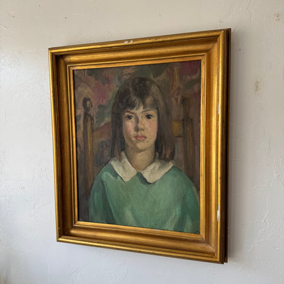 Mary Kunkel Portrait Oil Painting, 1930’s
