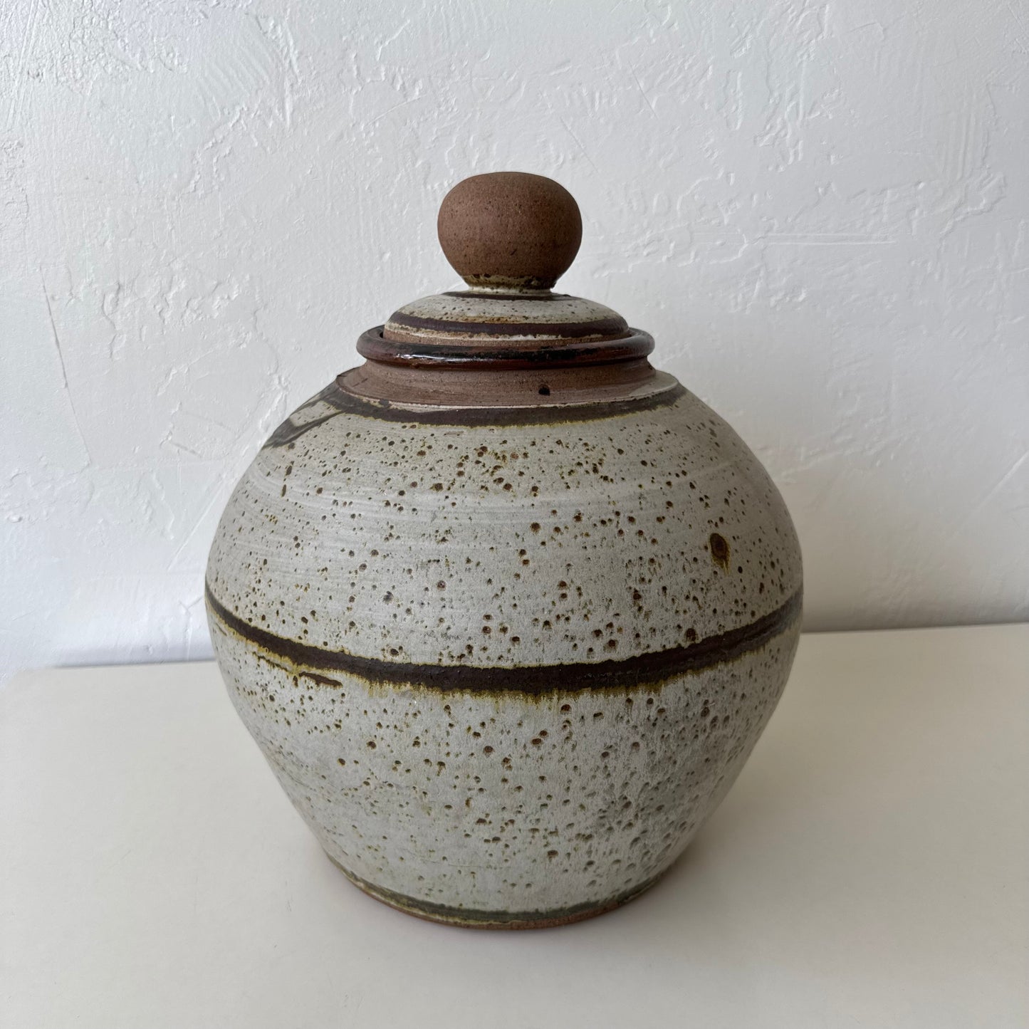 Giant Bill Creitz Studio Pottery Lidded Canister