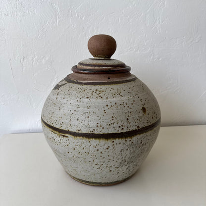 Giant Bill Creitz Studio Pottery Lidded Canister