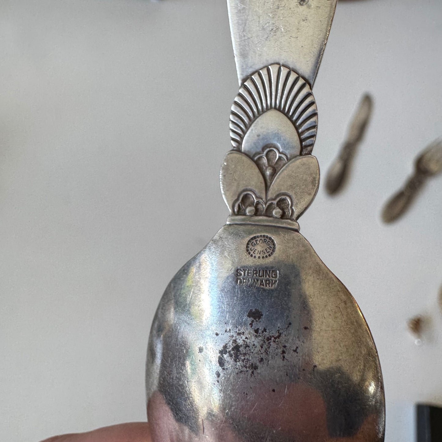 Georg Jensen Sterling Silver Cactus Baby Flatware