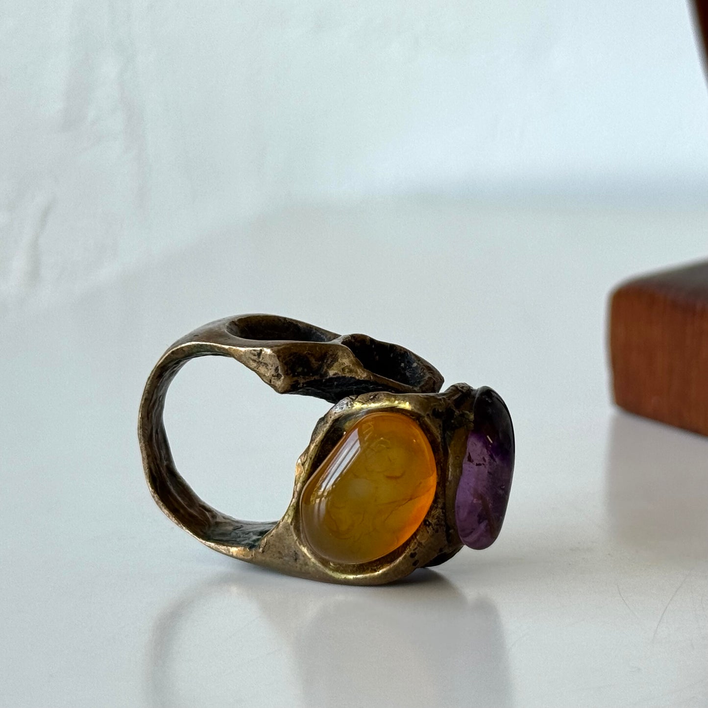 Max Nixon Bronze Amethyst Ring