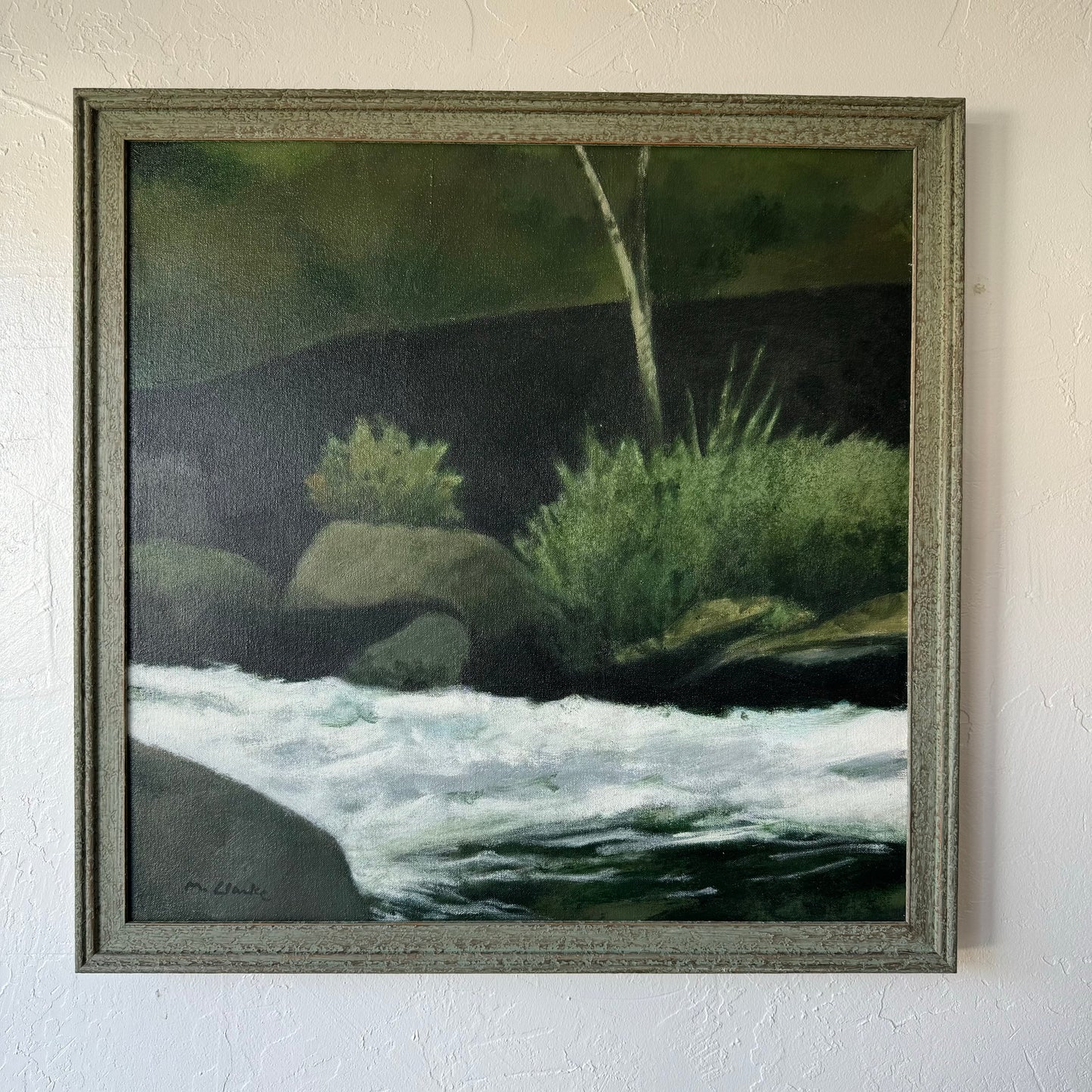 River Landscape Painting, Mark Clarke