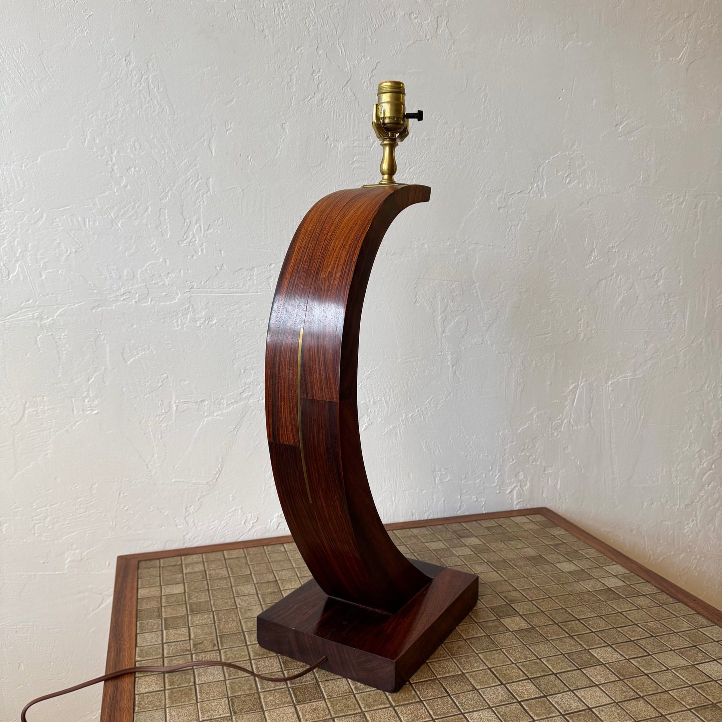 Studio Craft Rosewood Table Lamp, 1950’s
