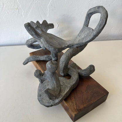 Susan Opie Abstract Lead Sculpture, 1960’s