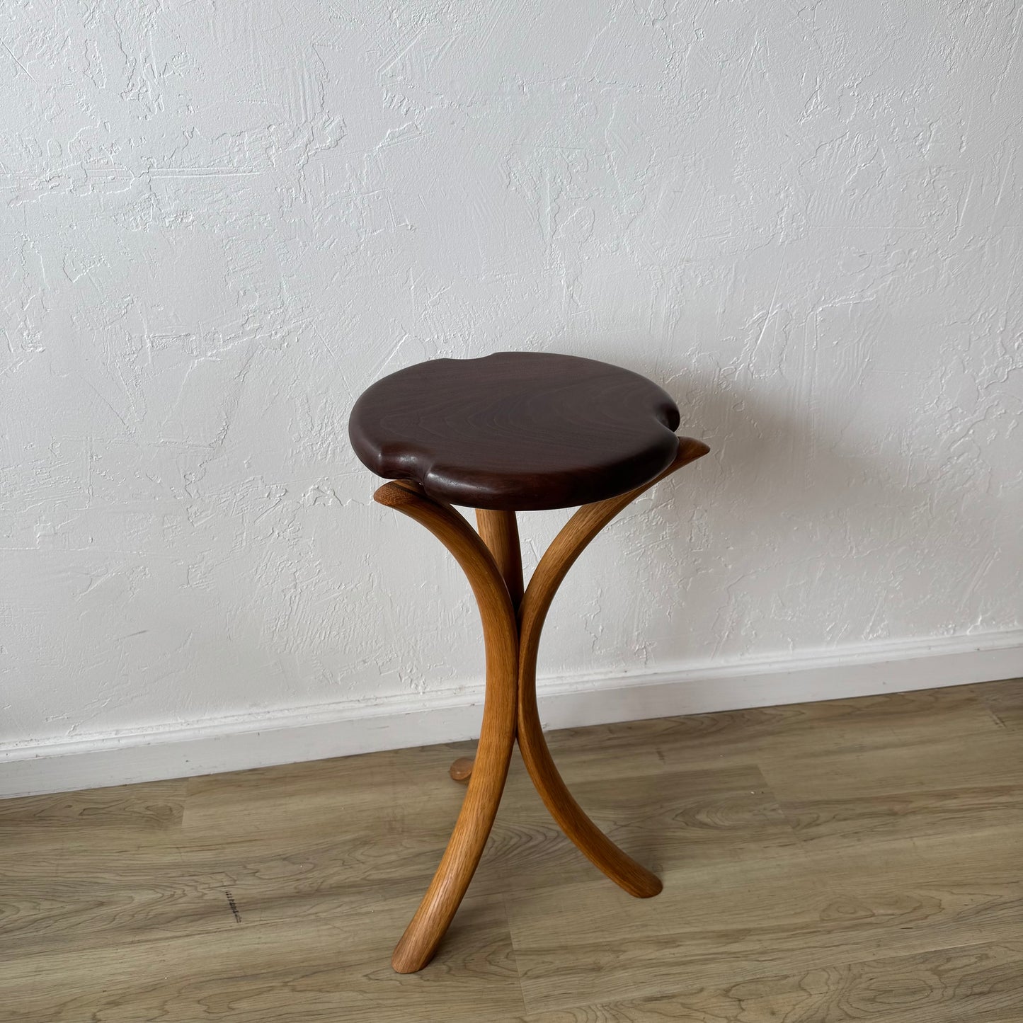 James Nason Oregon Black Walnut + Oak Counter Stool or Pedestal