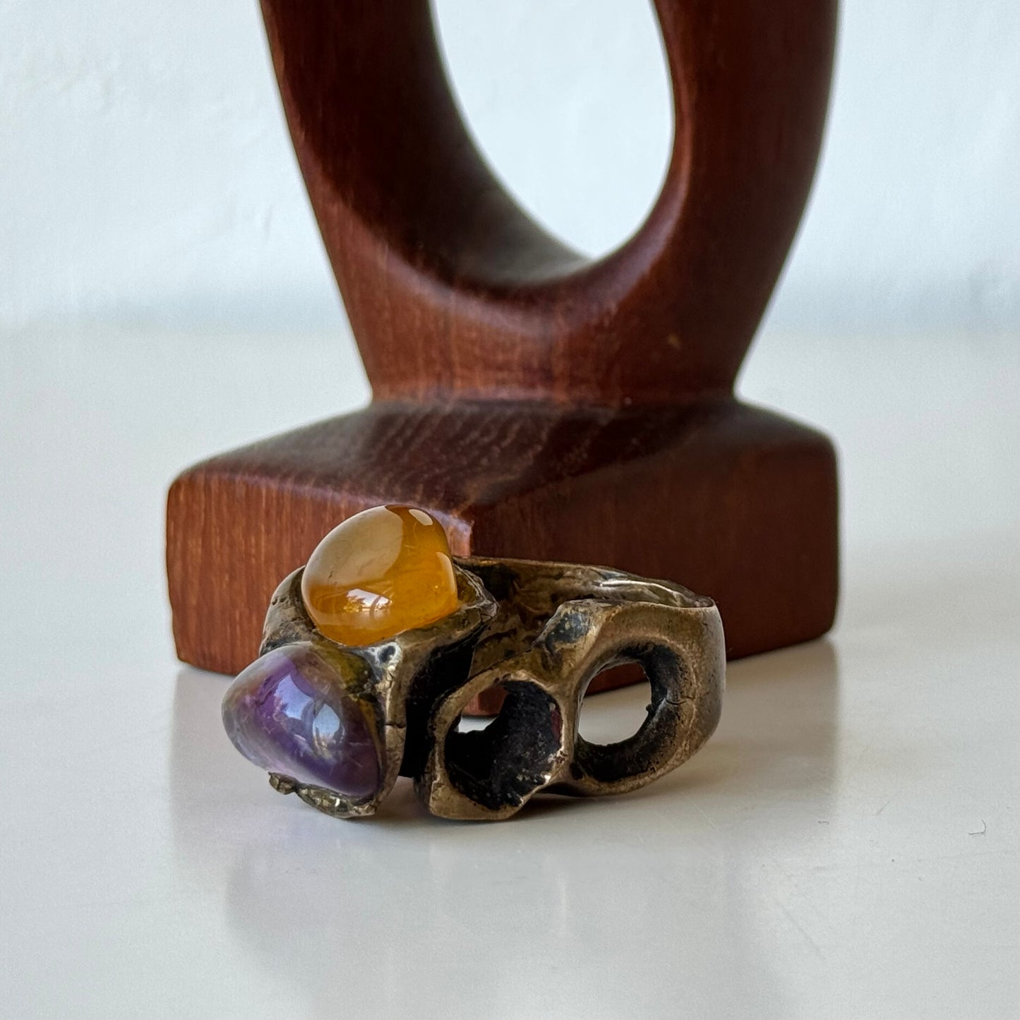 Max Nixon Bronze Amethyst Ring