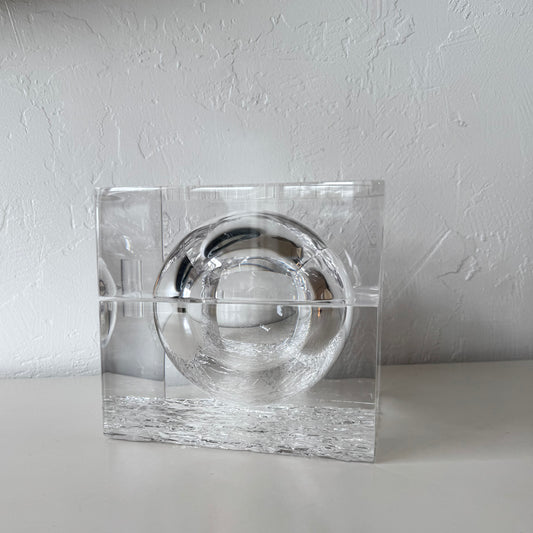 Alessandro Albrizzi Lucite Cube Box