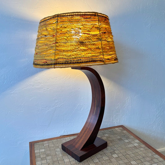 Studio Craft Rosewood Table Lamp, 1950’s