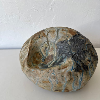 Mary Hindman Ceramic Stacked Rock Sculpture