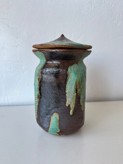 Bill Sax Lidded Studio Pottery Jar