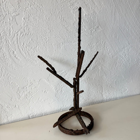 Jan Zach Abstract Metal Tree Sculpture
