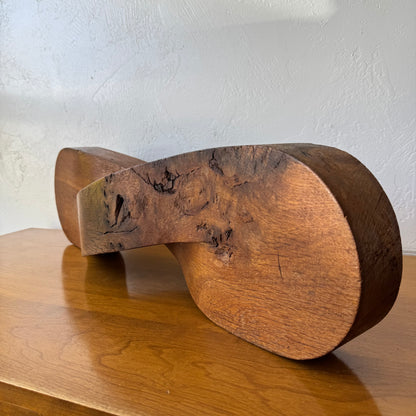 Vintage 1970’s Abstract Oak Sculpture