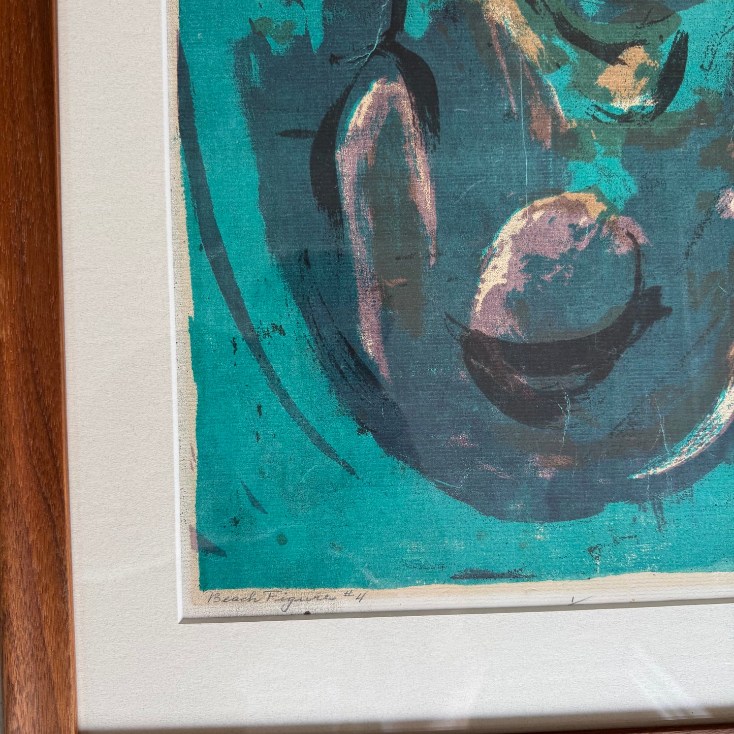 Eunice Jensen Abstract Figures Block Print