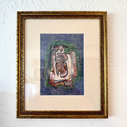 Abstract Gouache on Paper by Ed Kamuda, 1976