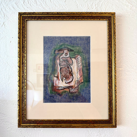 Abstract Gouache on Paper by Ed Kamuda, 1976