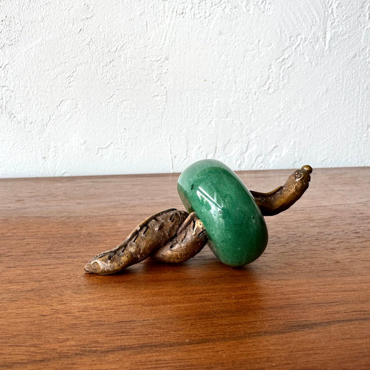 Susan Opie Figurative Snake Bronze Sculpture