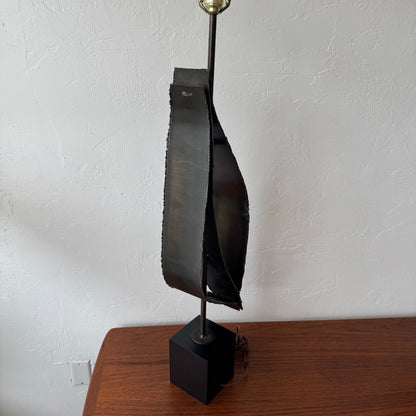Harry Balmer for Laurel Lighting Steel Cut Table Lamp