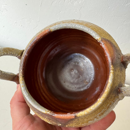 Hiroshi Ogawa Woodfired Lidded Pottery Vessel