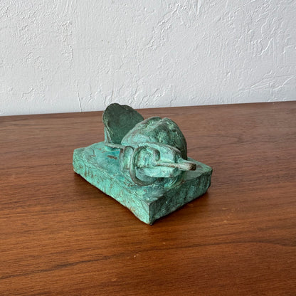 Susan Opie Self Portrait Bronze Sculpture