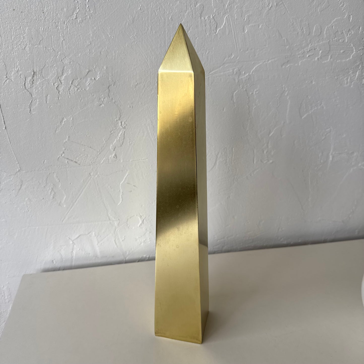 Vintage Italian Sarreid Brass Obelisk