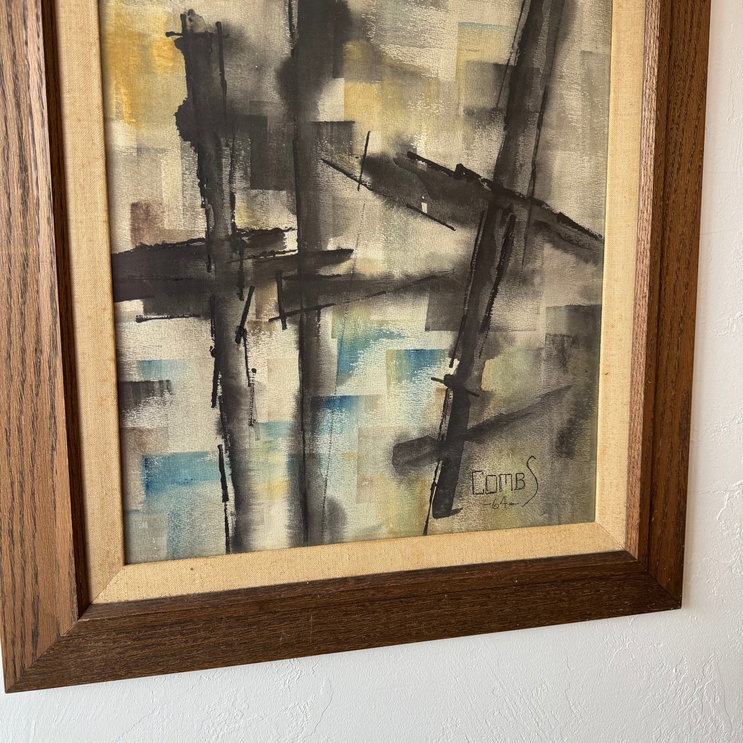 1960’s Abstract painting on paper