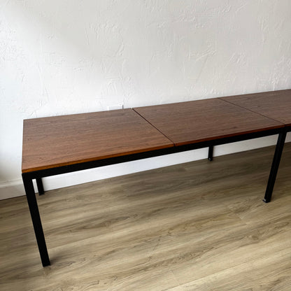 Knoll T Angle Walnut Bench or Coffee Table