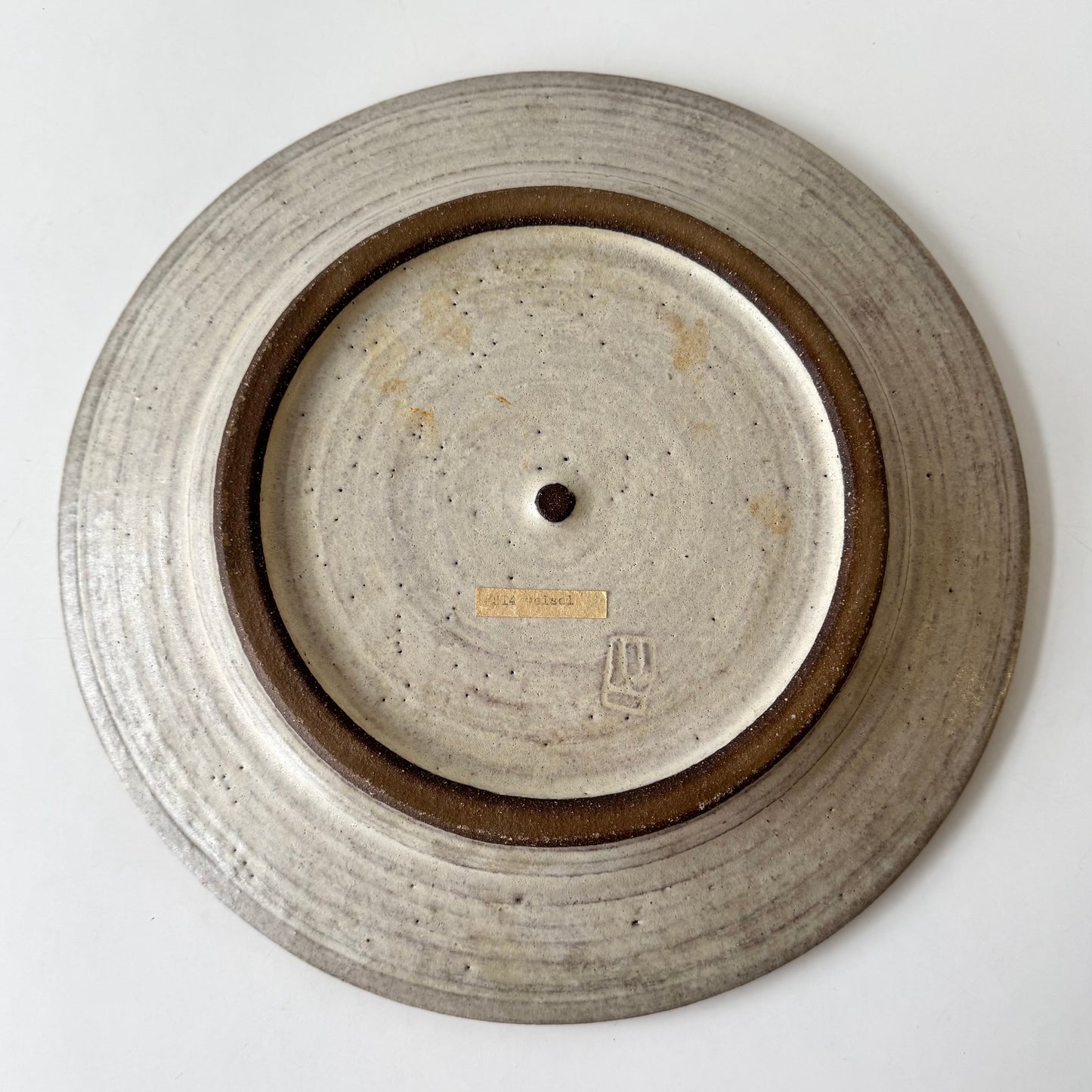 Virginia Weisel Studio Pottery Charger