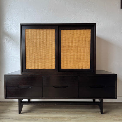 Brown Saltman Ebonized Mahogany Credenza - Dresser