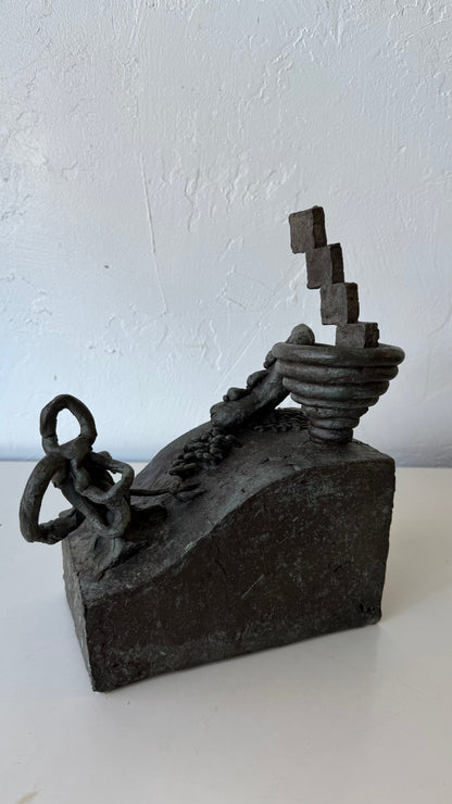 Susan Opie Abstract Bronze Sculpture, 1960’s