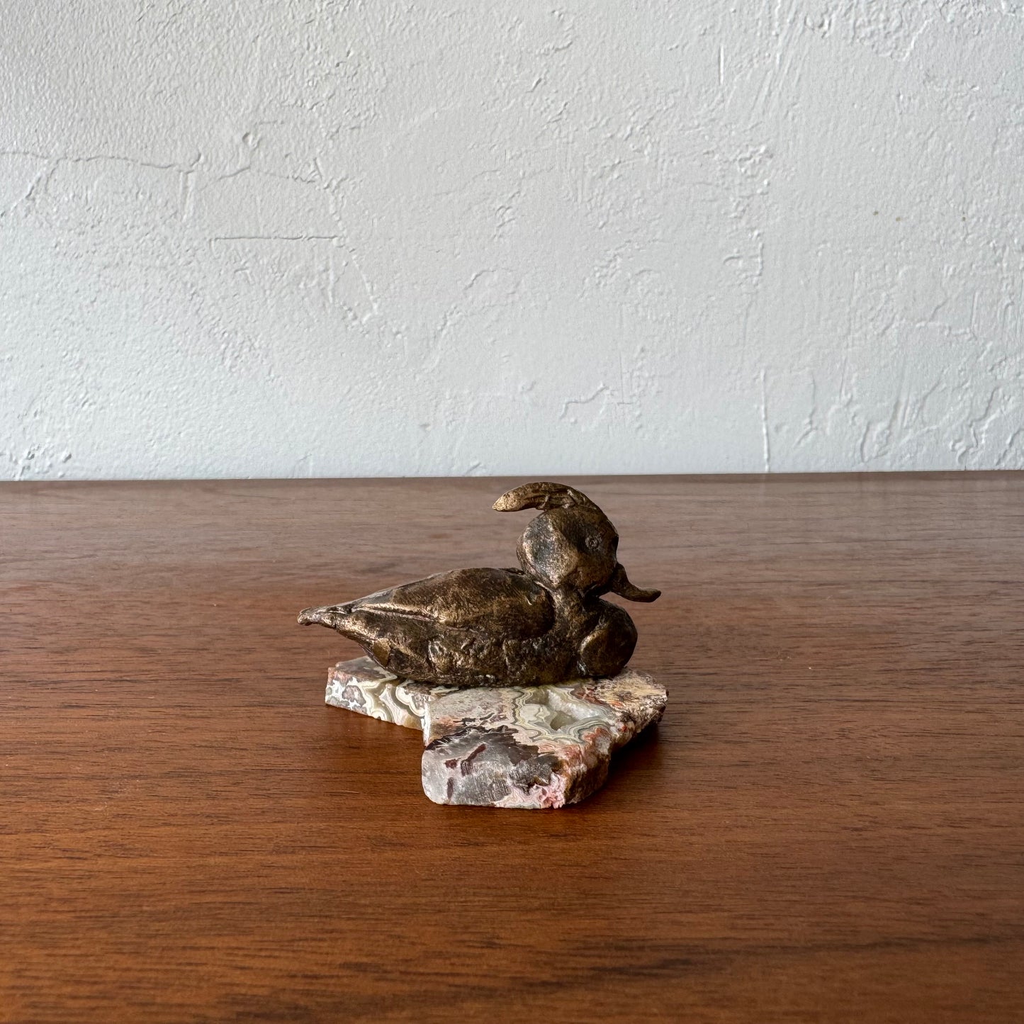 Susan Opie Figurative Duck Bronze Sculpture