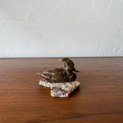 Susan Opie Figurative Duck Bronze Sculpture