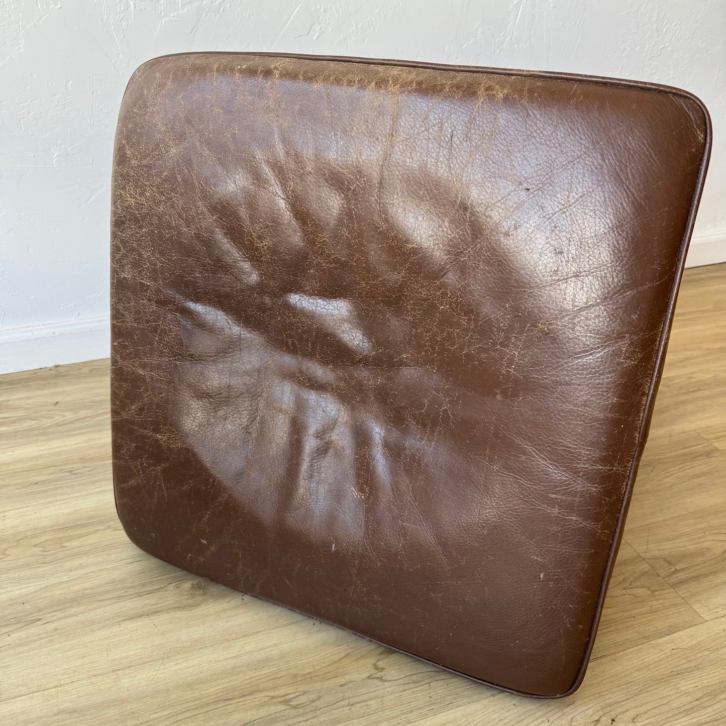 Borge Mogensen for Frederecia 2202 Leather Teak Ottoman