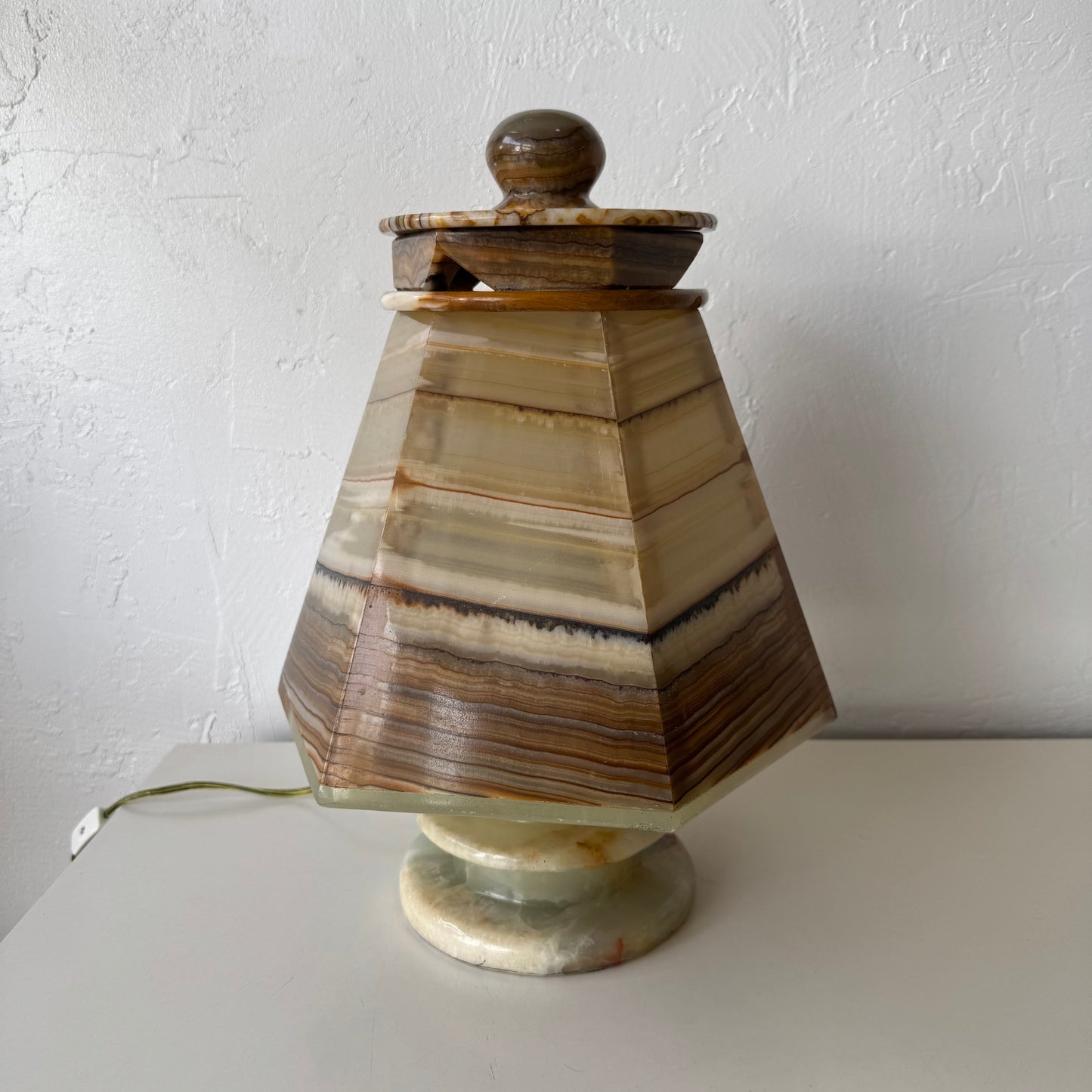 Vintage Onyx Table Lamp