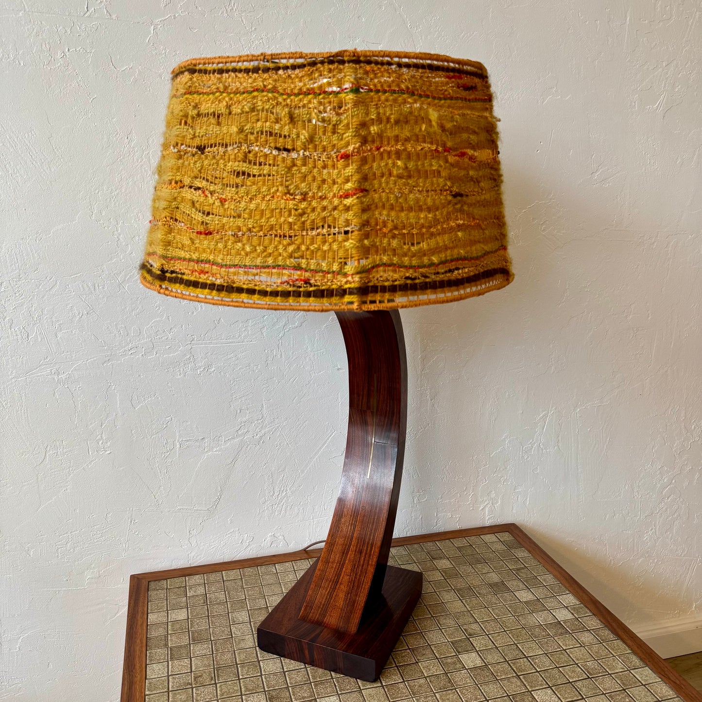Studio Craft Rosewood Table Lamp, 1950’s
