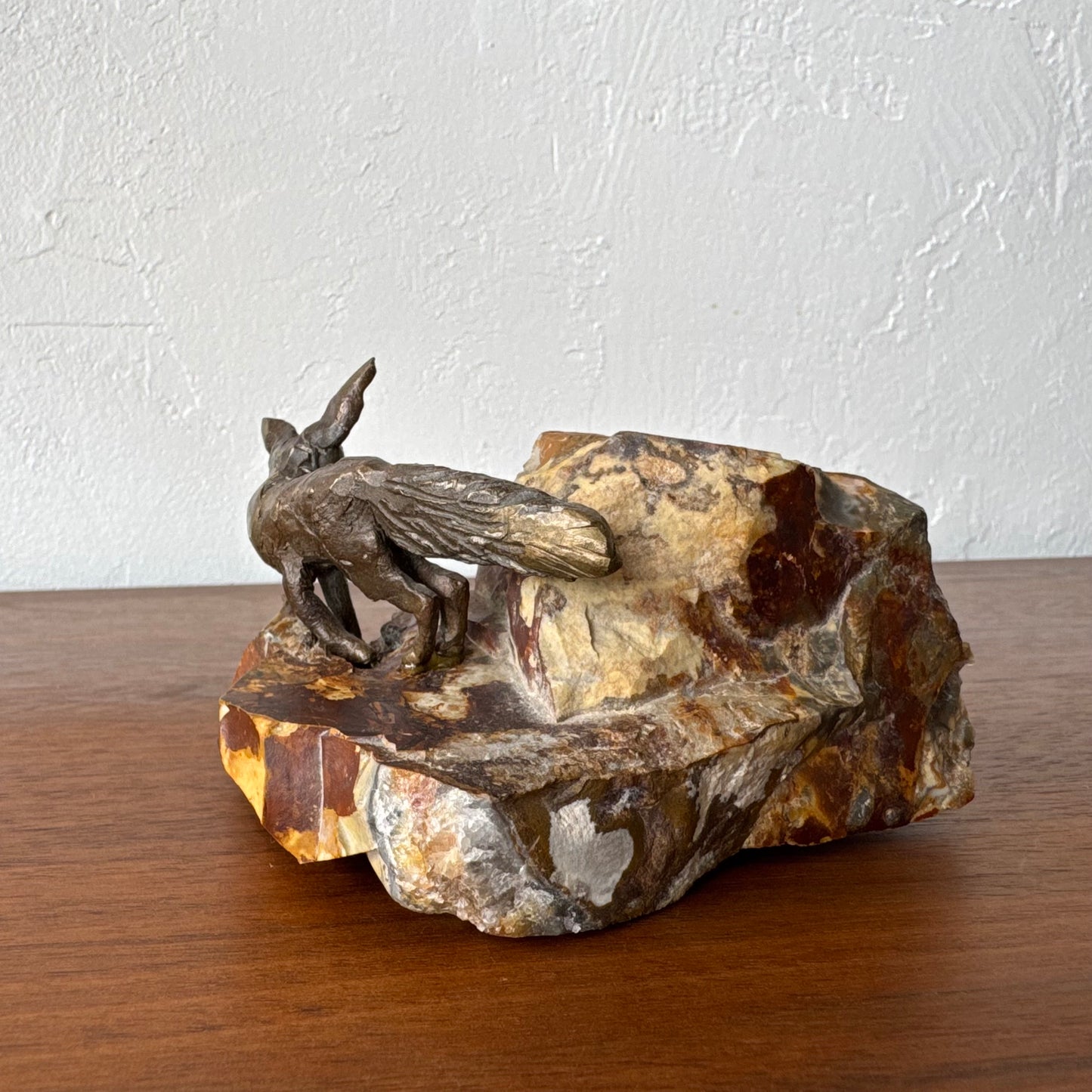 Susan Opie Figurative Fennec Fox Bronze Sculpture
