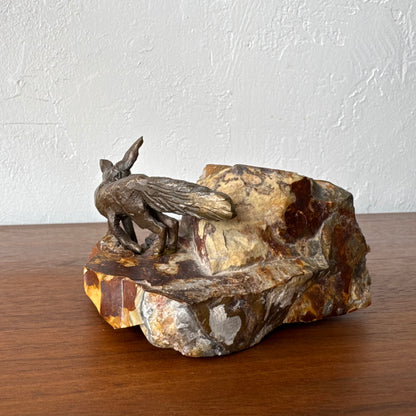 Susan Opie Figurative Fennec Fox Bronze Sculpture