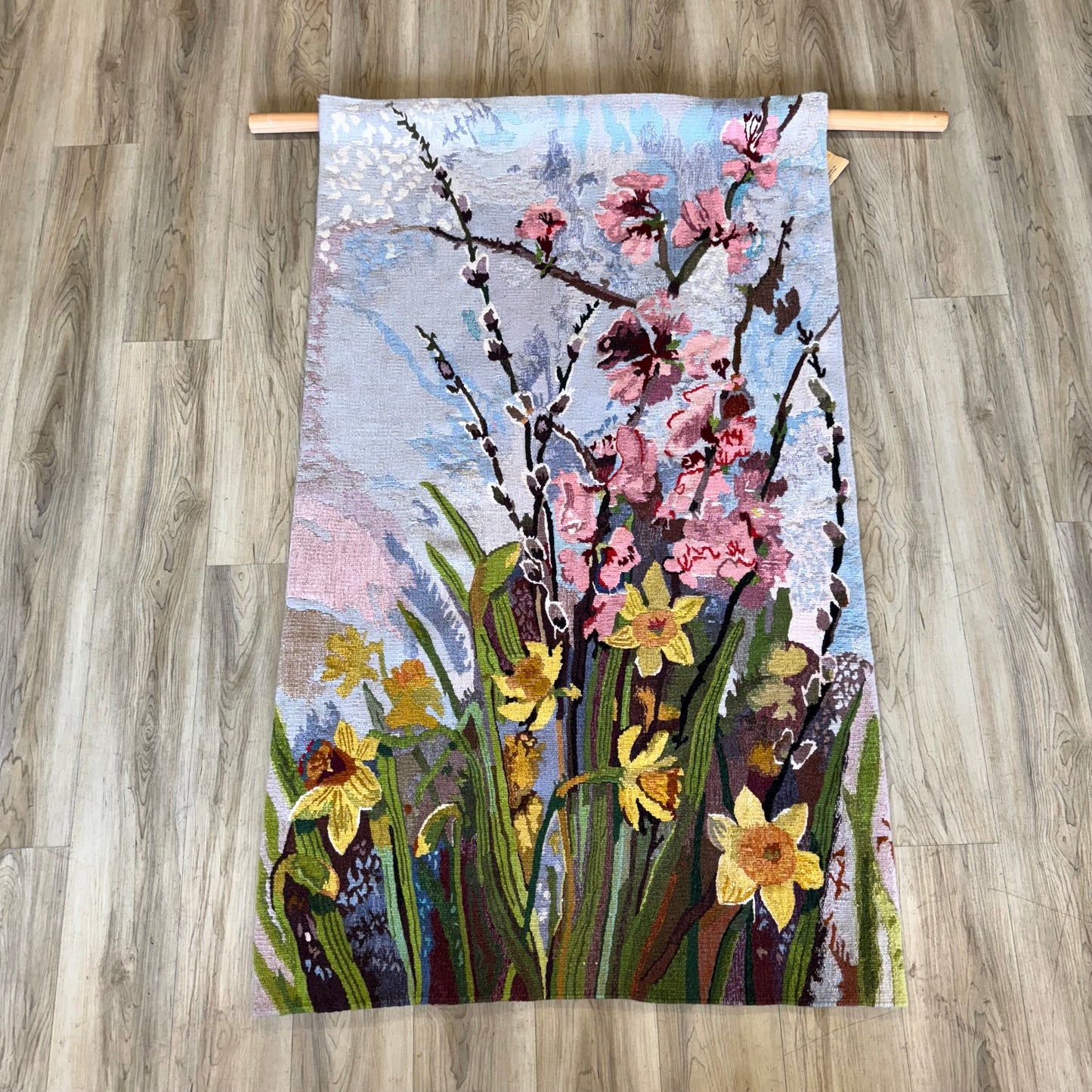 Vintage Wool Floral Tapestry, 1970’s