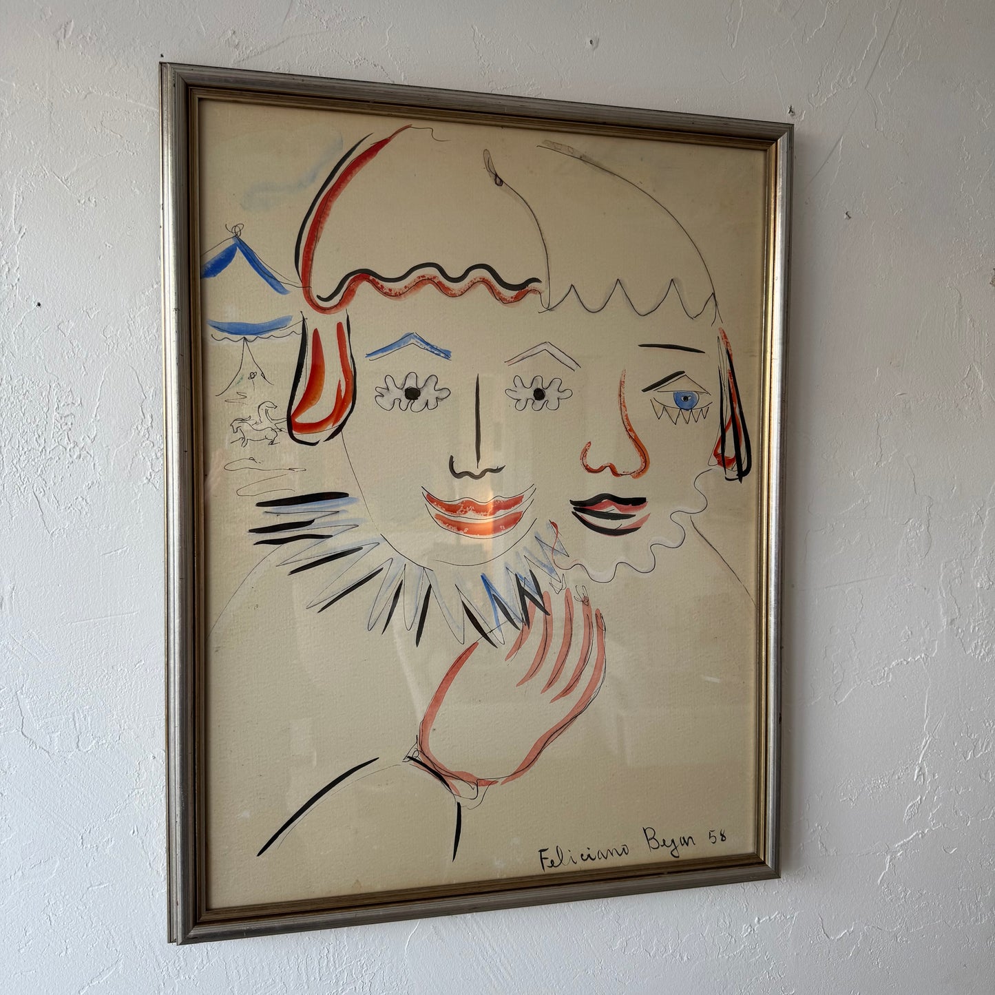 Feliciano Byan Cubist Figures Art Painting