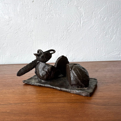 Susan Opie Self Portrait Bronze Sculpture