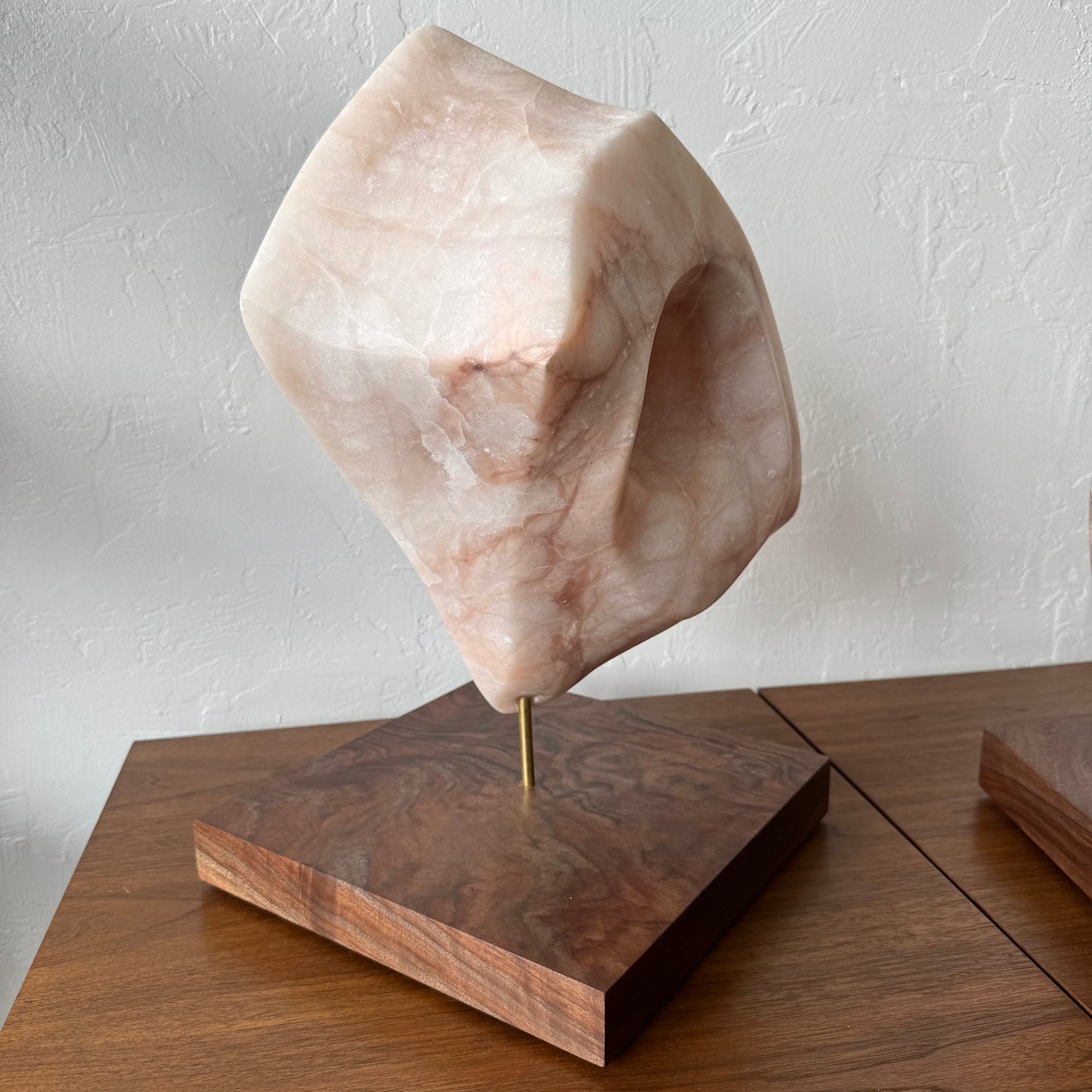 Abstract Pink Marble Sculpture, 1970’s