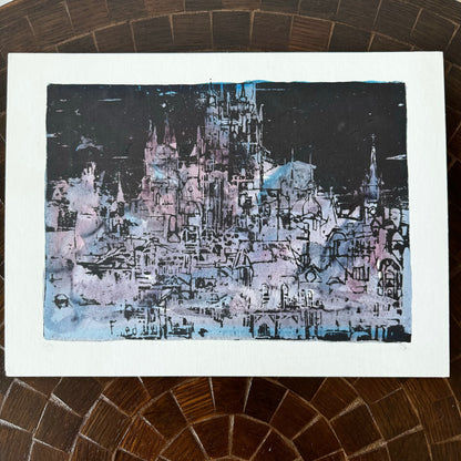 Bennet Norbo Cityscape Monoprint